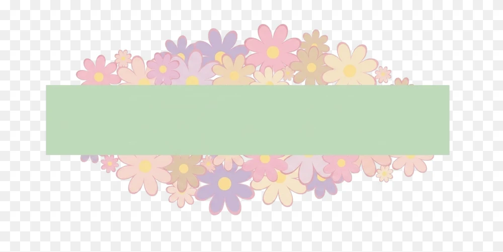 Floral Banner PNG Transparent Background  Transparent Background