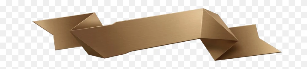 Golden Ribbon Banner Transparent PNG  Transparent Background