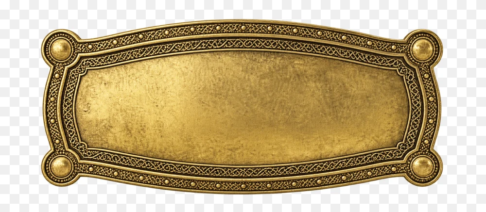 Ornate Gold Banner Transparent PNG  Transparent Background