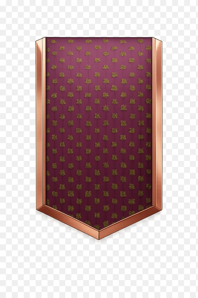 Ornate Maroon Shield with Gold Accents Transparent Background PNG Transparent Background