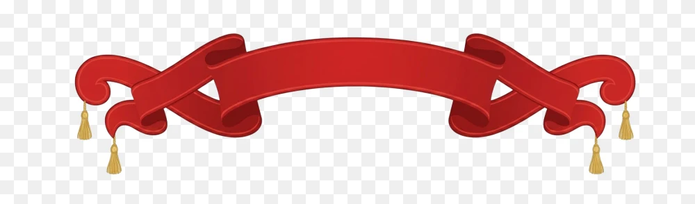 Red Ribbon Banner Transparent PNG  Transparent Background