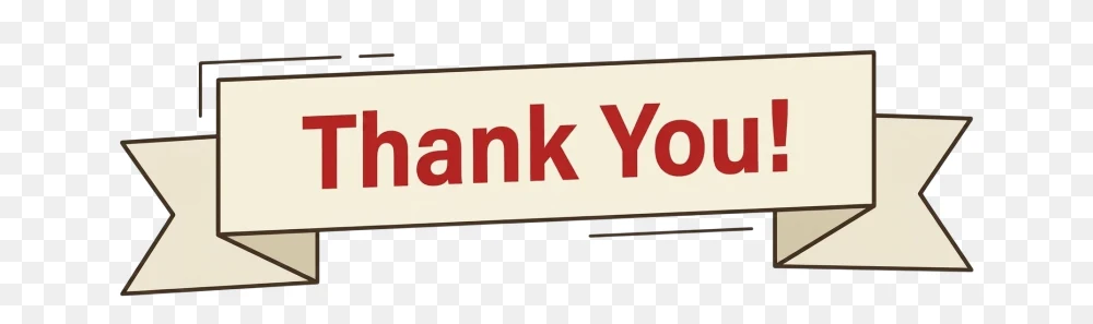 Thank You Banner Transparent Background PNG Transparent Background
