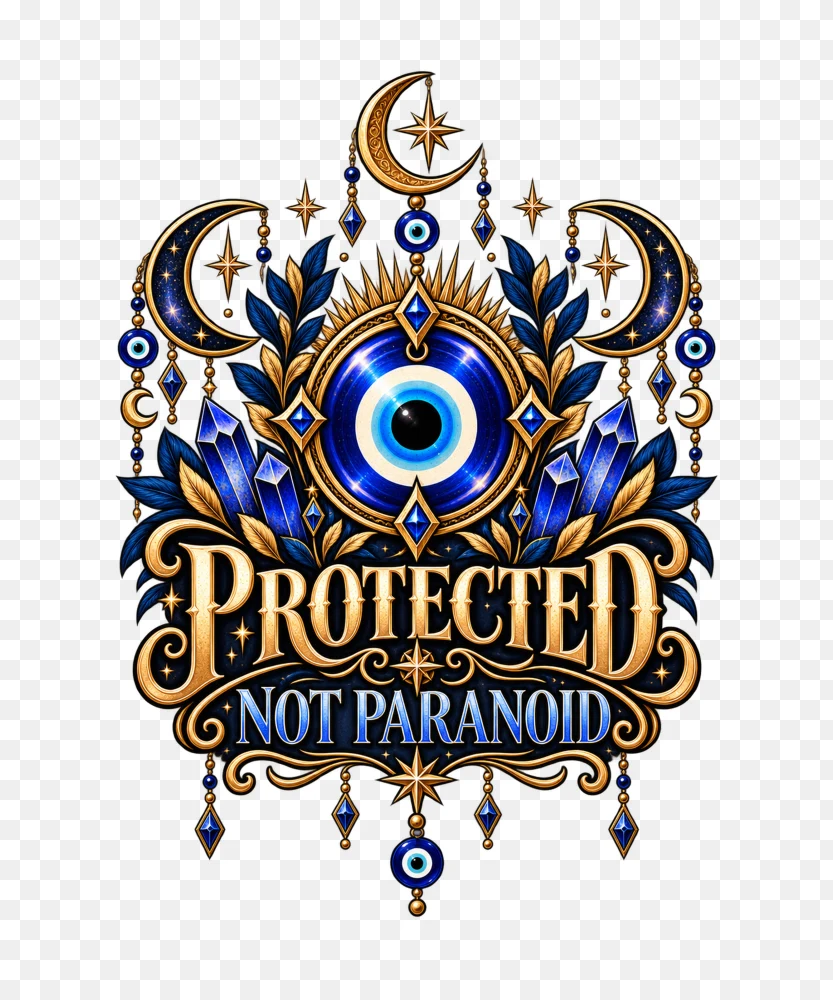 Protected Not Paranoid Evil Eye Transparent Background PNG Transparent Background