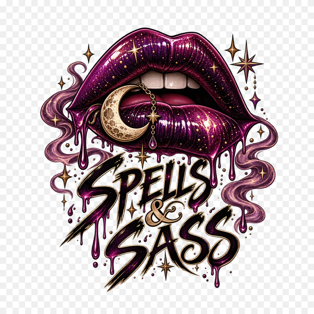 Spells And Sass Magical Lips Transparent Background PNG Transparent Background
