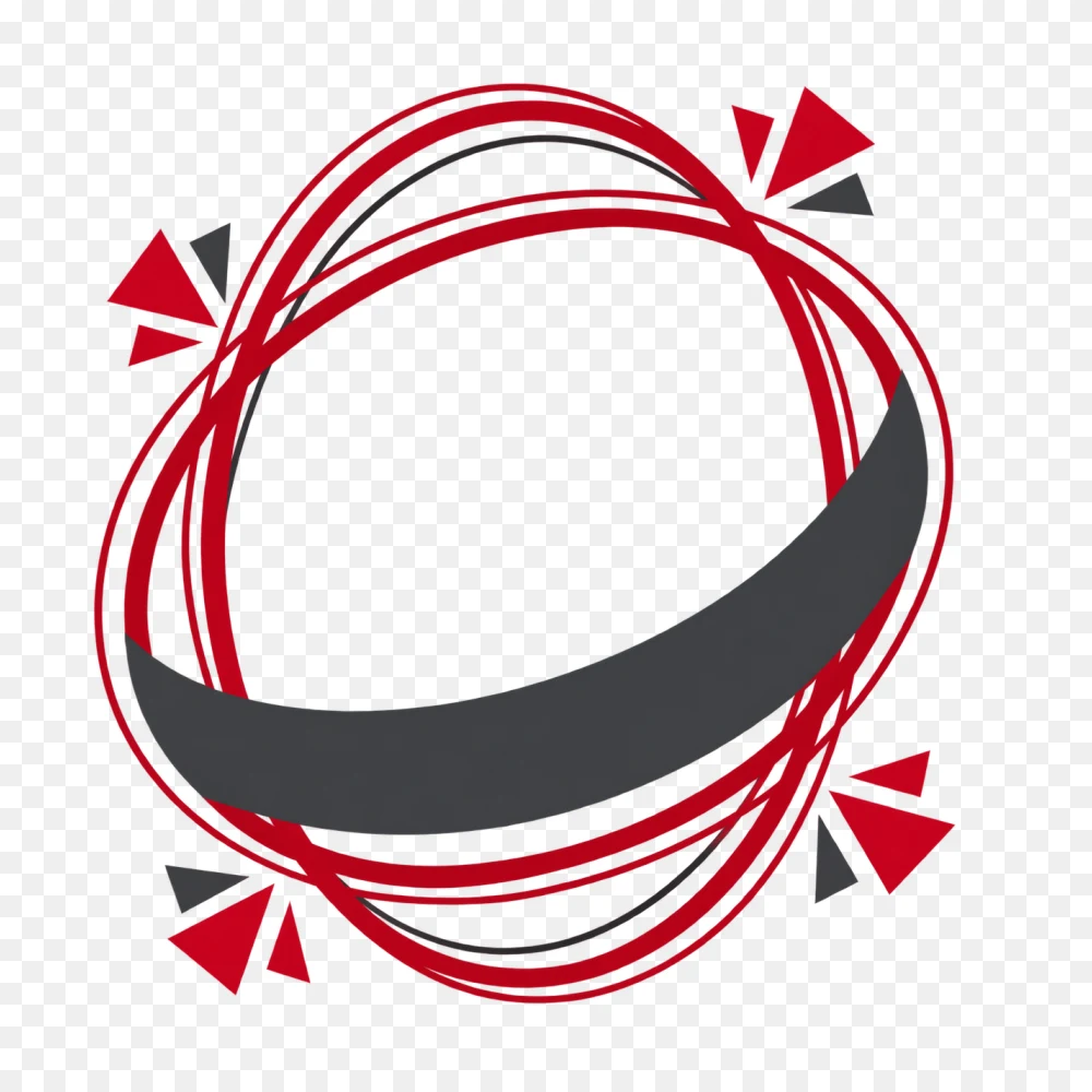 Abstract Red And Dark Grey Circular Swirl Transparent PNG  Transparent Background