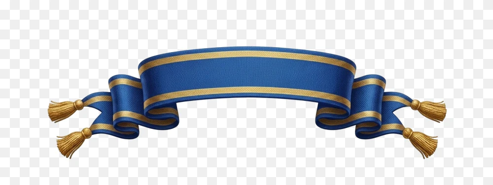 Blue Ribbon Banner Transparent Background PNG Transparent Background