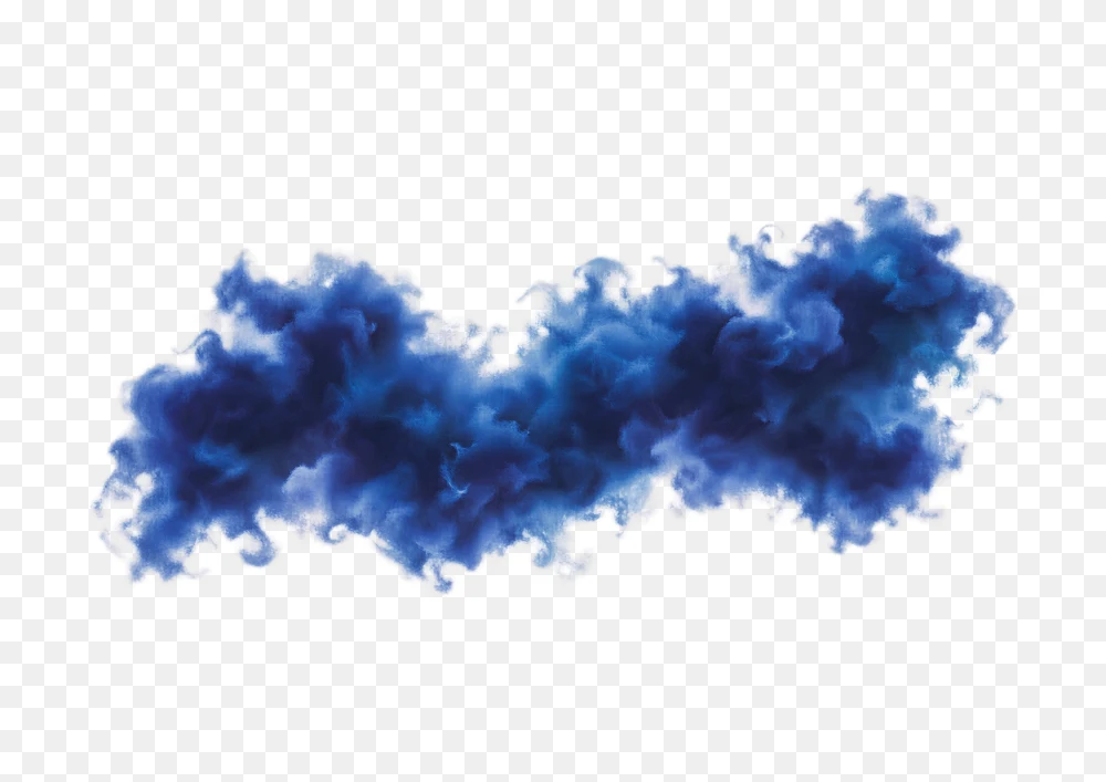Blue Smoke Plume Transparent Background PNG Transparent Background
