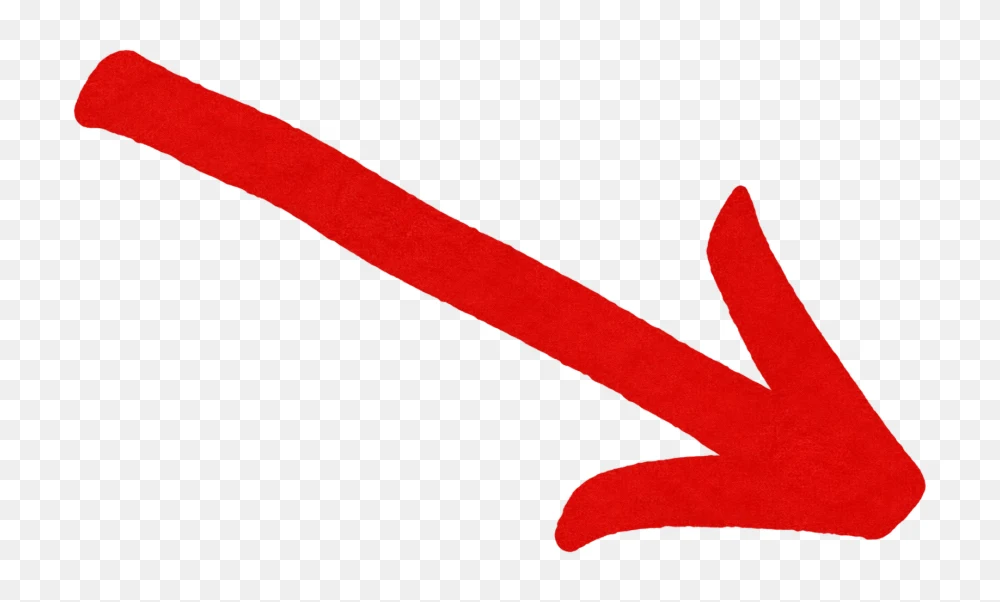 Bold Red Directional Arrow Transparent Background PNG Transparent Background