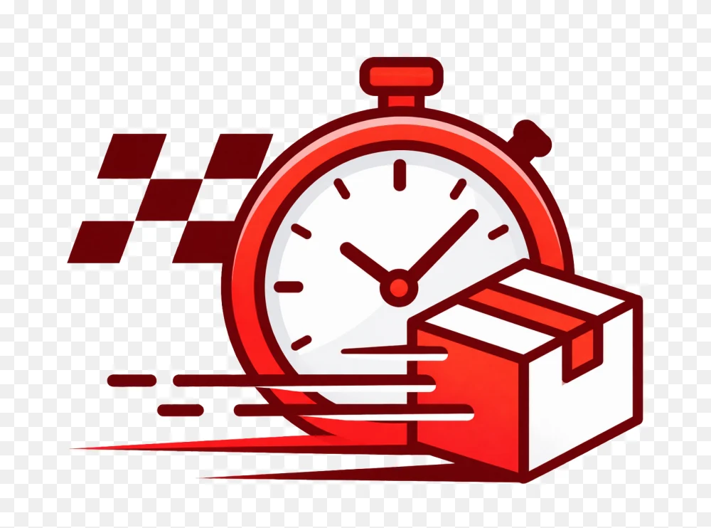 Fast Delivery Stopwatch With Parcel Transparent PNG  Transparent Background