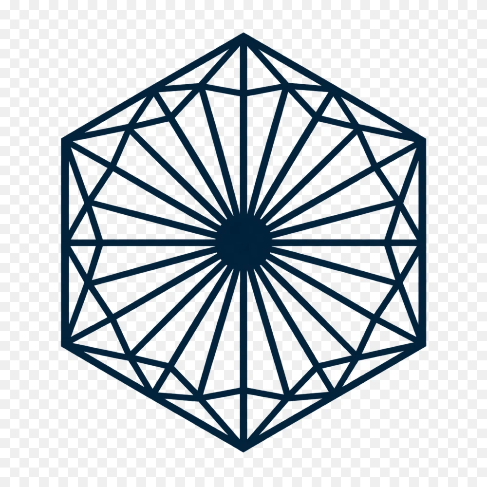 Geometric Hexagon Starburst Transparent PNG  Transparent Background