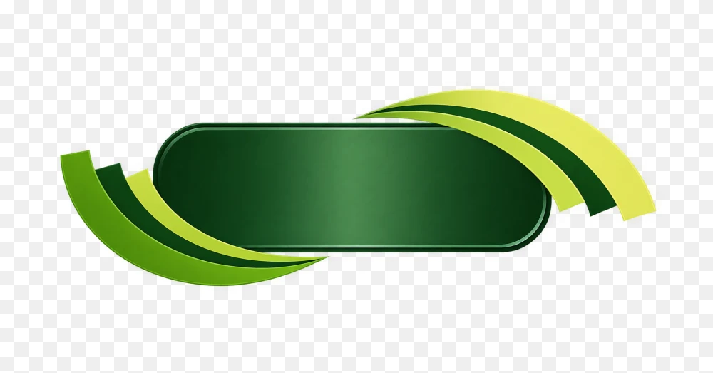 Green Ribbon Banner Transparent PNG  Transparent Background