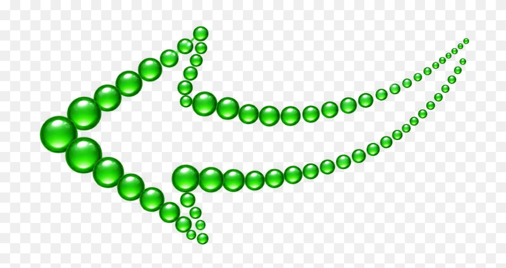 Green Spherical Arrow Transparent PNG  Transparent Background