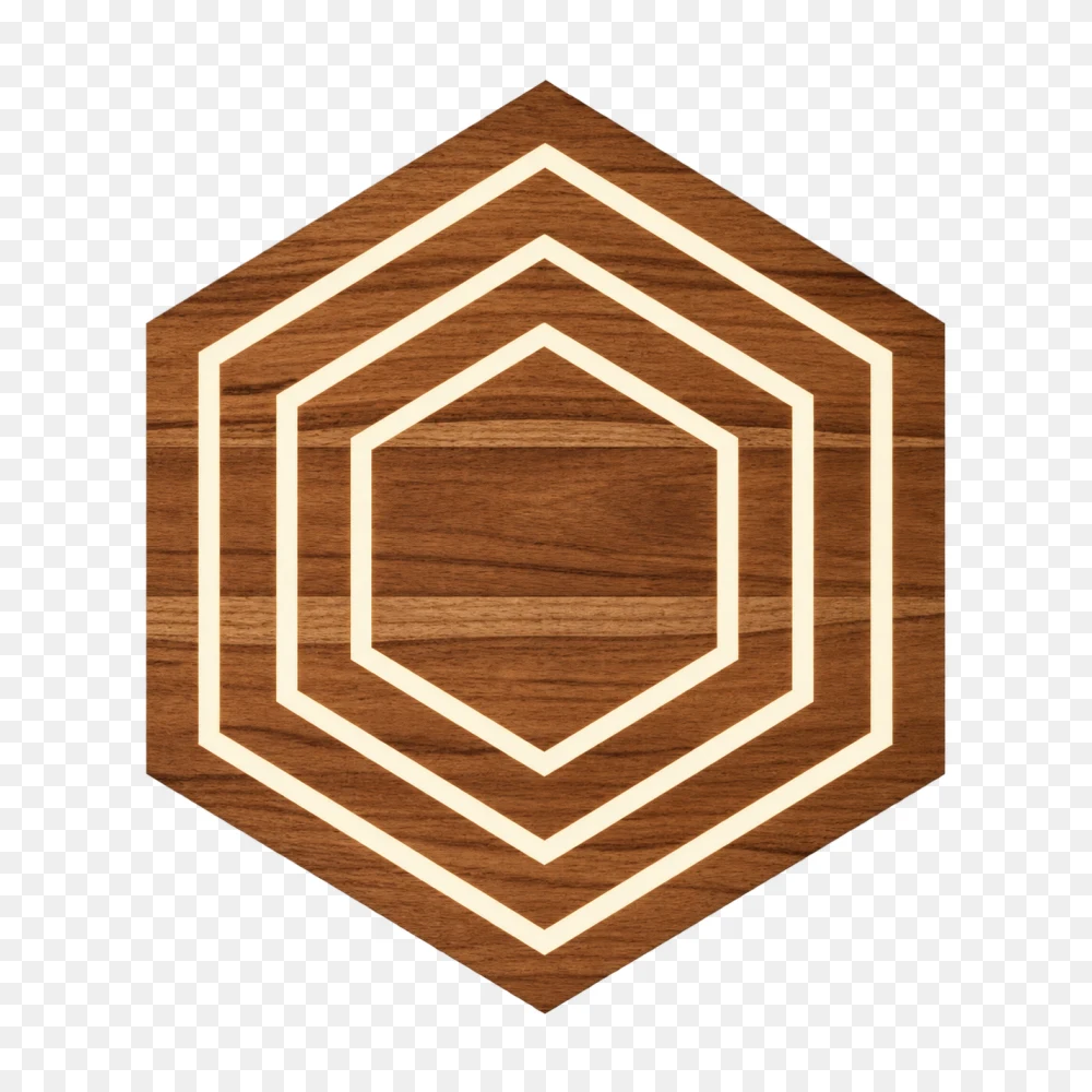Hexagon Wooden Pattern Transparent PNG  Transparent Background
