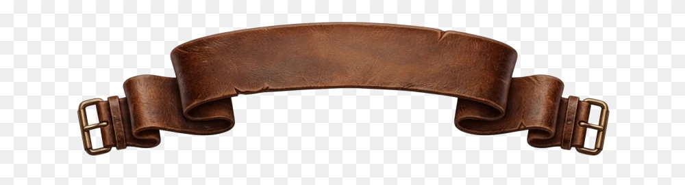 Leather Banner Scroll Transparent PNG  Transparent Background