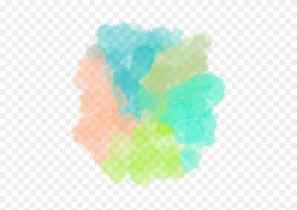 Multicolor Watercolor Ink Splash Transparent Background PNG Transparent Background