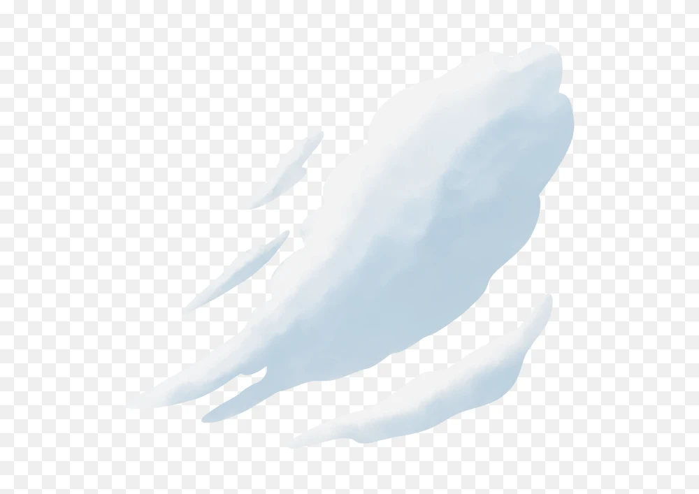 Pixel Art Snow Swirl Transparent Background PNG Transparent Background
