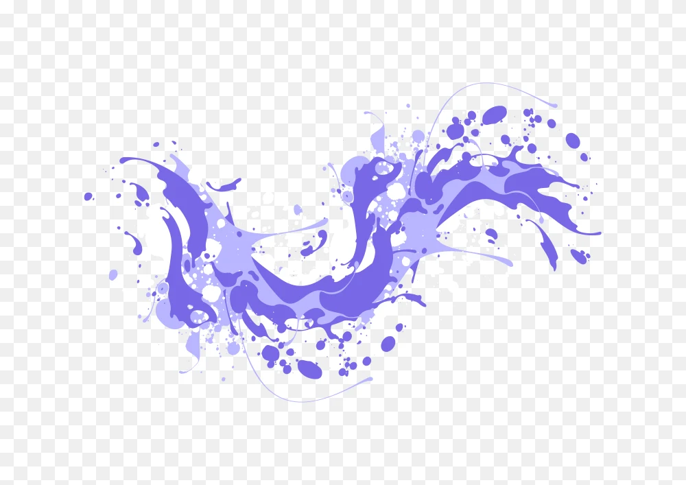 Purple Paint Splatter Transparent Background PNG Transparent Background