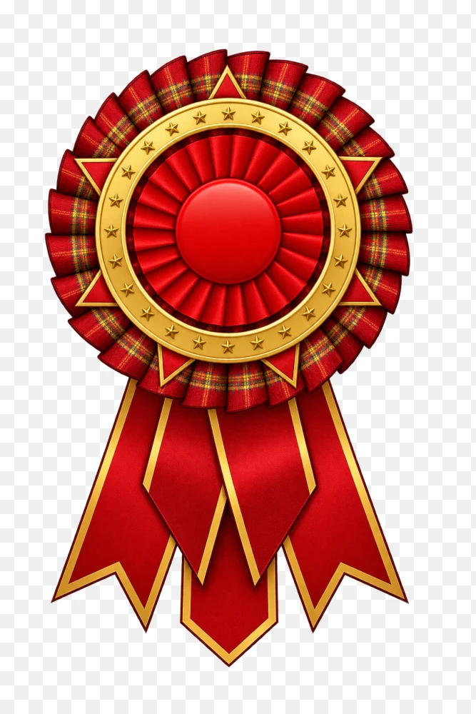 Red Award Ribbon Transparent PNG  Transparent Background