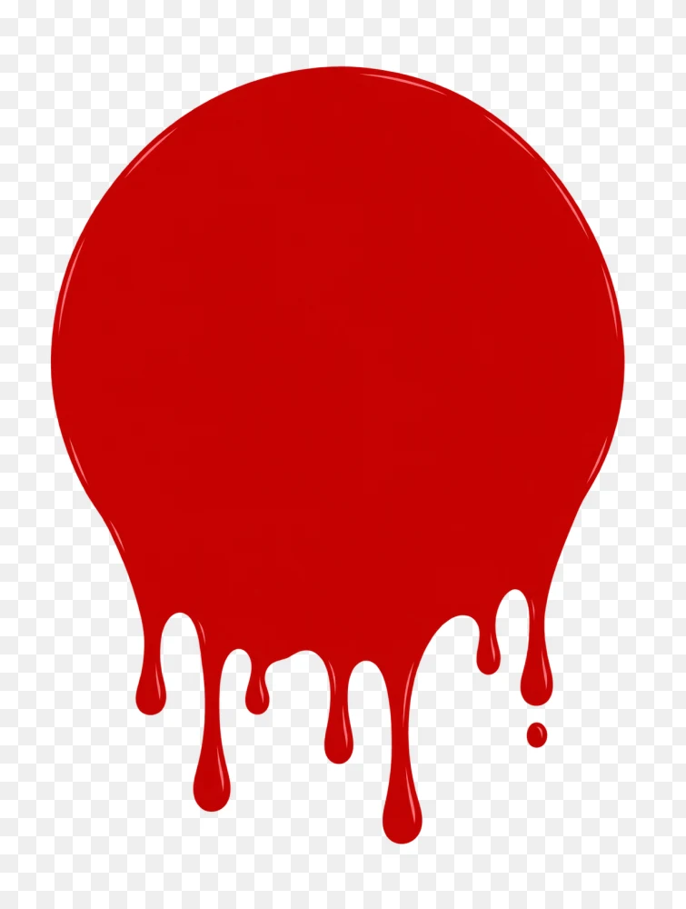 Red Dripping Circle Transparent PNG  Transparent Background