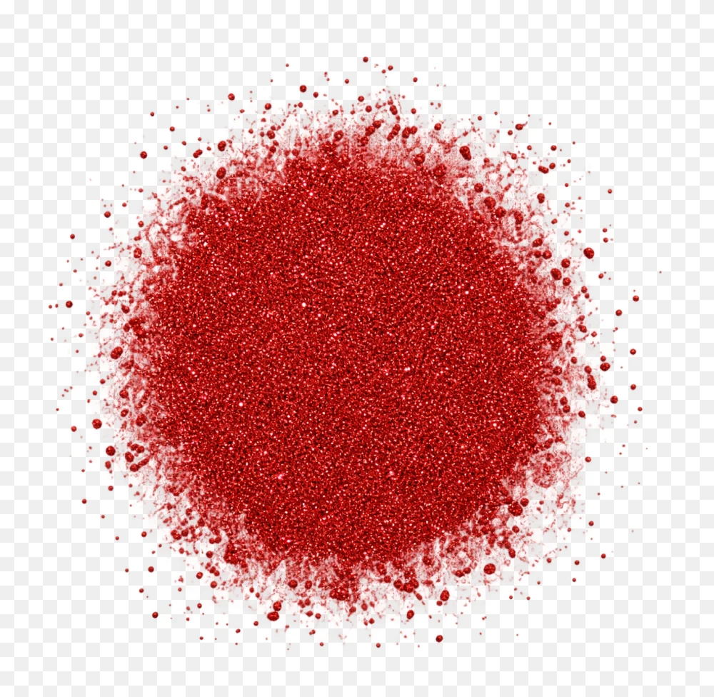 Vibrant Red Glitter Splash Transparent PNG  Transparent Background