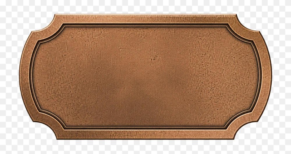 Vintage Bronze Label Frame Transparent PNG  Transparent Background
