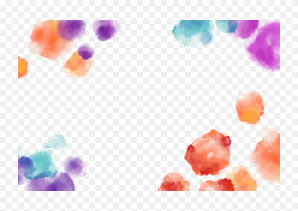 Watercolor Splash Frame Transparent PNG  Transparent Background