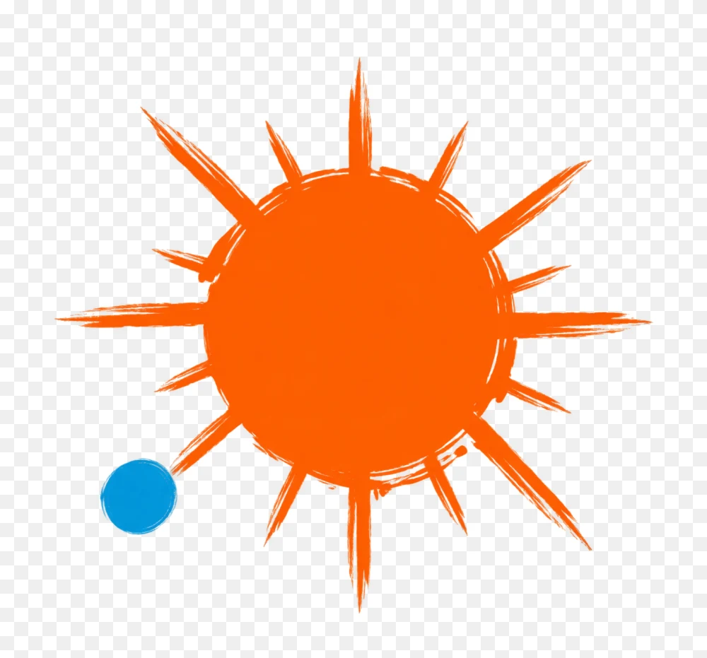 Orange Sun Transparent Background PNG Image  Transparent Background