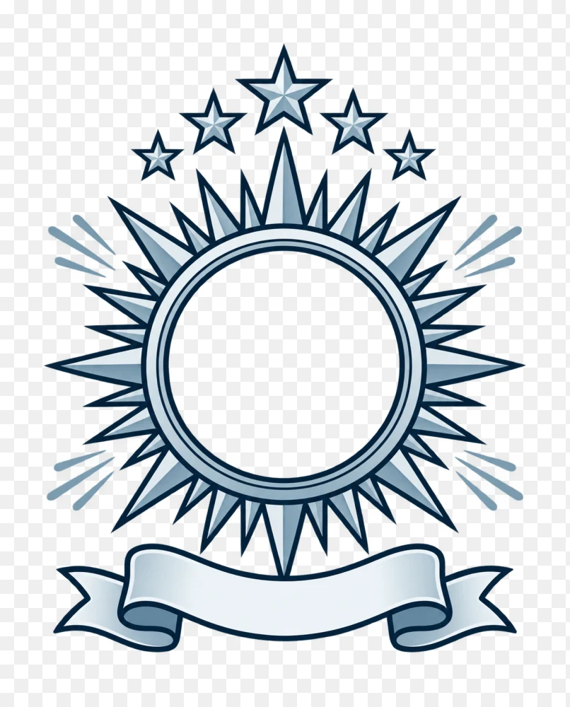 Star Badge Emblem Vector Transparent Background PNG  Transparent Background